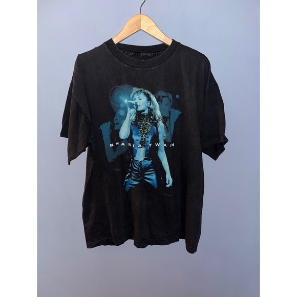 Vintage 1998 Shania Twain Concert Tour T-Shirt XL Black - Picture 1 of 5